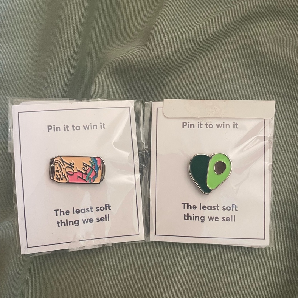 Two brand new marine layer pins
